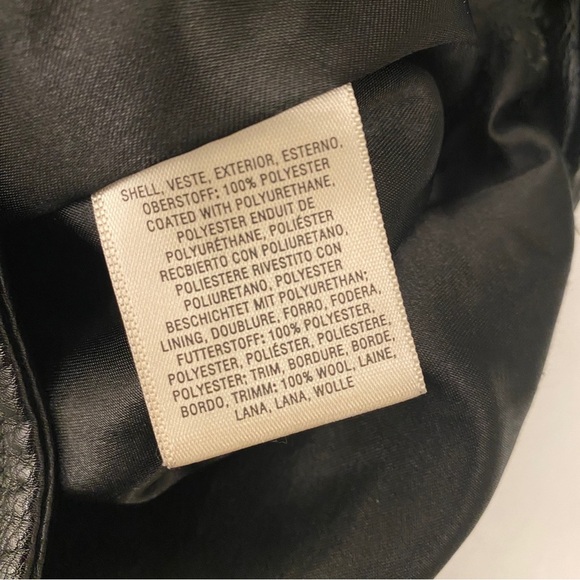 Anthropologie || Ett:twa Sweater Knit Moto Leather Jacket Black Small - Picture 8 of 8